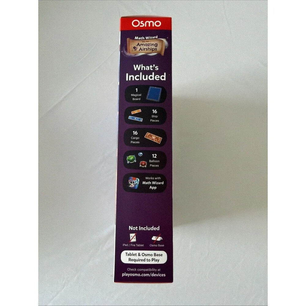 Osmo Math Wizard and the Amazing Airships iPad Fire Tablet Ages 6-8 Grade 1 & 2